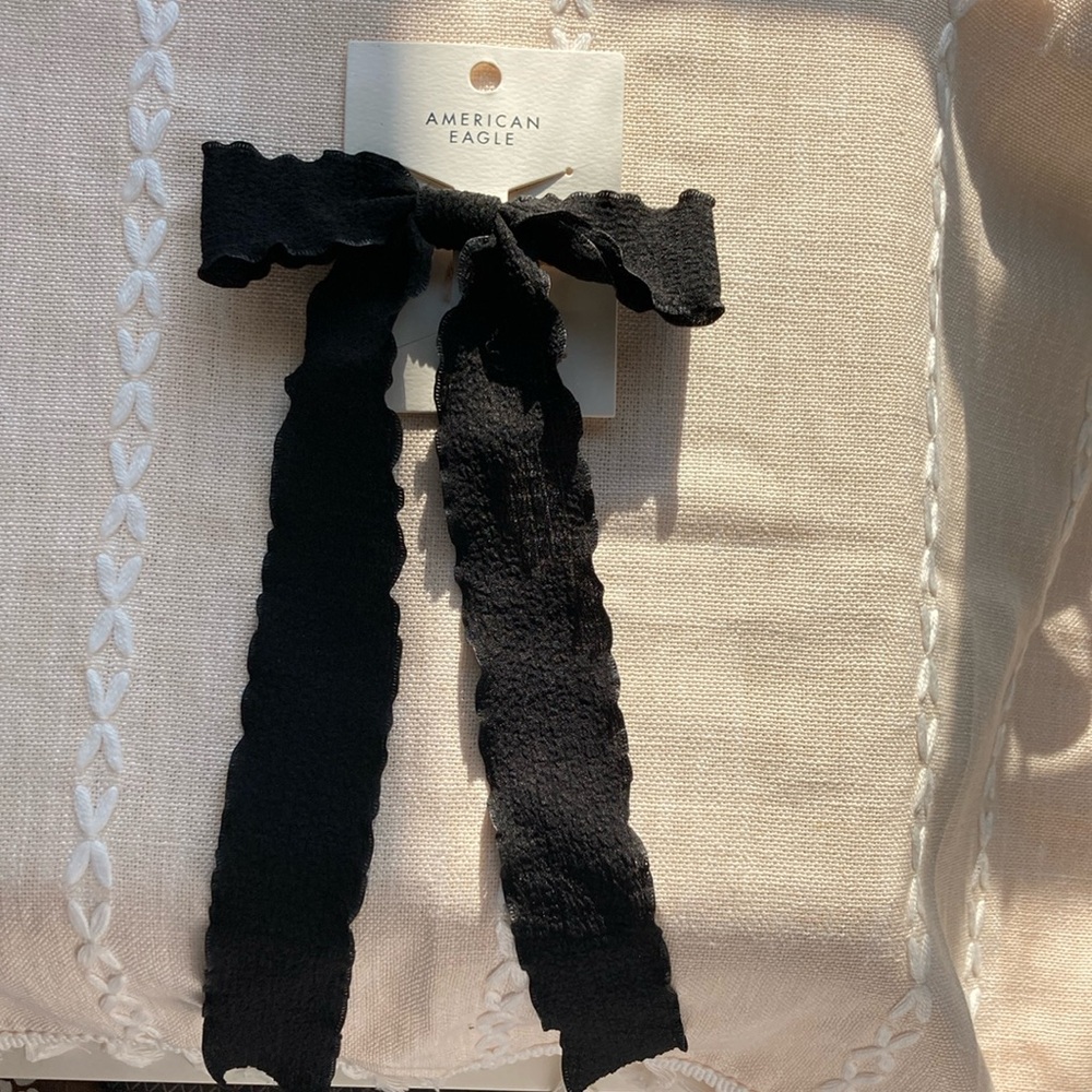 American Eagle Black Hair Bow